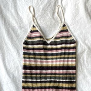 American Eagle Outfitters ribbed stripe tank | size S